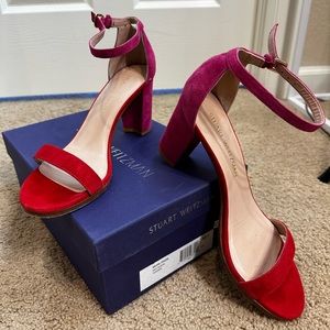 Stuart Weitzman Nearlynude Ankle Strap Sandals | Size: US8.5